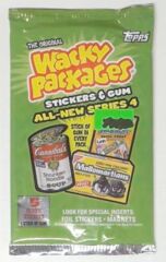 Wacky Packages: Stickers & Gum: All-New Series 4: Booster Pack: Stickered